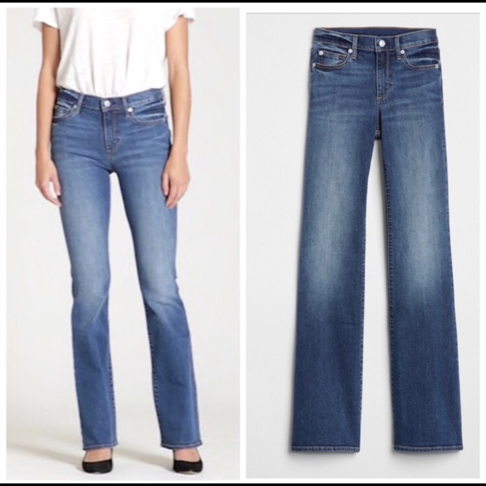 Gap 1969 Curvy Like New Medium Wash Bootcut Jeans